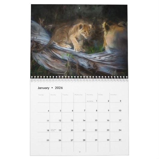 アフリカ野生動物2022カレンダー カレンダー (1月 2026)