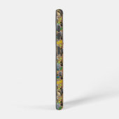 アフリカ野生生物の絵画資料コラージュ SAMSUNG GALAXYケース (右側面)