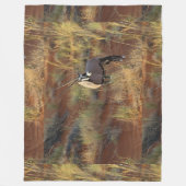 アフリカ野生生物オリックスアンテロープ砂ドゥンサバンナ フリースブランケット (正面)