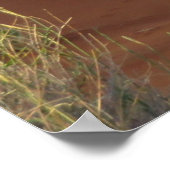 アフリカ野生生物オリックスアンテロープ砂ドゥンサバンナ ポスター (角)