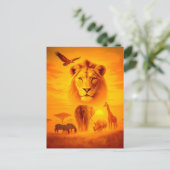 アフリカ野生生物グループの二重被曝シーン シーズンポストカード (スタンド正面)