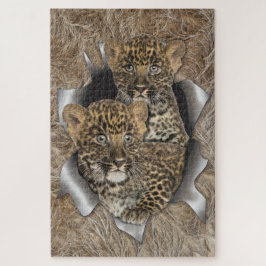 アフリカ野生生物パネルのウォールアート ジグソーパズル