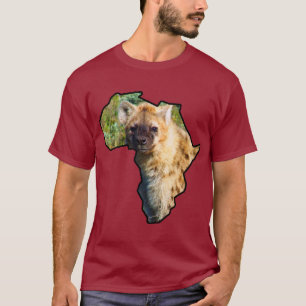 アフリカ野生生物大陸が発見したハイエナ Tシャツ