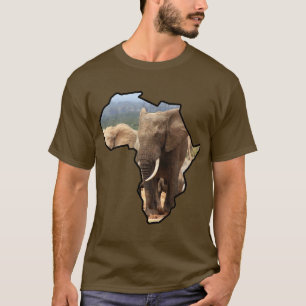 アフリカ野生生物大陸象の雄牛 Tシャツ