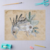 アフリカ野生生物秘書鳥ポートレートテーマ 薄葉紙 (クラフト)