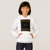 アフリカ金ゴールドケンテキッズフード付きスウェットシャツ (正面フル)