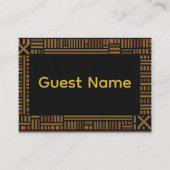 アフリカ金ゴールドケ結婚ンテ座席表 プレイスカード (正面)