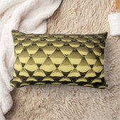 アフリカ金ゴールドメタリックスネークスキン ランバークッション (ブランケット)