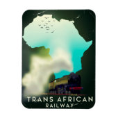 アフリカ鉄道旅行のポスター マグネット (縦)