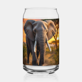 アフリカ雄ゾウ ガラス缶