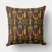 アフリカ顔装飾用クッション クッション (裏面)