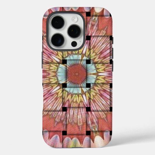 アフリカ風インスピレーションアートプリント - 幾何学的な織りデザイン Case-Mate iPhoneケース (裏面)