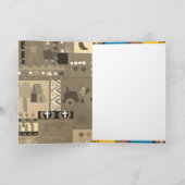 アフリカ風トライバルアート カード (内部)