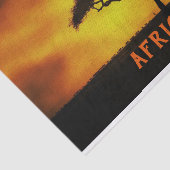 アフリカ風景アカシアツリー 薄葉紙 (詳細)