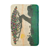 アフリカ飛行機の象 バスマット (正面縦)