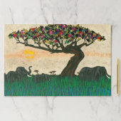 アフリカ飛行機の象 ペーパーパッド (インサイチュ)