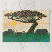 アフリカ飛行機の象 ペーパーパッド (正面)