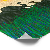 アフリカ飛行機の象 ポスター (角)