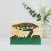 アフリカ飛行機の象 ポストカード (スタンド正面)