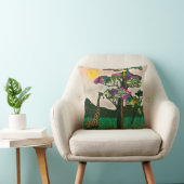 アフリカ飛行機キリン クッション (椅子)