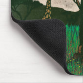 アフリカ飛行機キリン マウスパッド (コーナー)