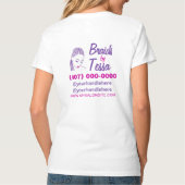 アフリカ髪編み/ロシカテンプレート Tシャツ (裏面)