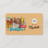 アフリカ鮮やかアメリカ爪、 ネイルホイスラーブランディング 名刺 (正面)