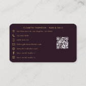 アフリカ鮮やかアメリカ爪、 ネイルホイスラーブランディング 名刺 (裏面)