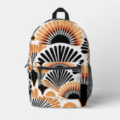 アフリカ鮮やかパターン プリントバックパック (正面)