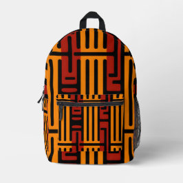 アフリカ鮮やかパターン プリントバックパック