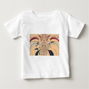 アフリカ鮮やか万華鏡のように千変万化するパターン：ピーチな喜び ベビーTシャツ