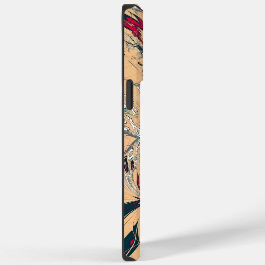 アフリカ鮮やか万華鏡のように千変万化するパターン:ピーチな喜び Case-Mate iPhoneケース (裏面 / 右)