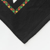 アフリカ黒いパパ栄養事実メラニン意識 フリースブランケット (角)