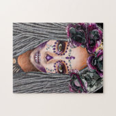 アフリカ黒人女性ブードゥープリエスファンタジーアート ジグソーパズル (横)