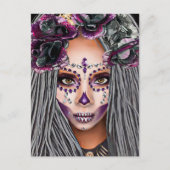 アフリカ黒人女性ブードゥープリエスファンタジーアート ポストカード (正面)