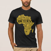 アフリカ黒人歴史黒人生活問題12番目 Tシャツ (正面)