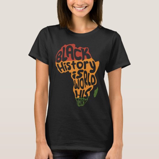 アフリカ黒史は世界史アフリカ2 Tシャツ (正面)