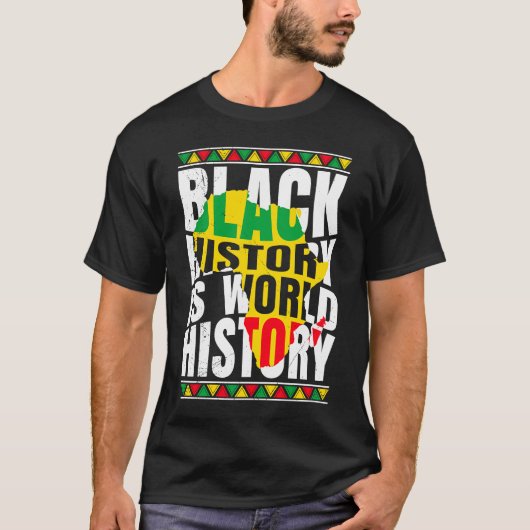 アフリカ黒史は世界史アフリカ4 Tシャツ (正面)