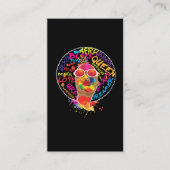 アフリカ黒誇りを持った色アメリカアフロメラニン女王 名刺 (正面)