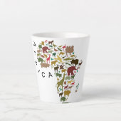 アフリカ12OZ カフェラテマグ (正面)