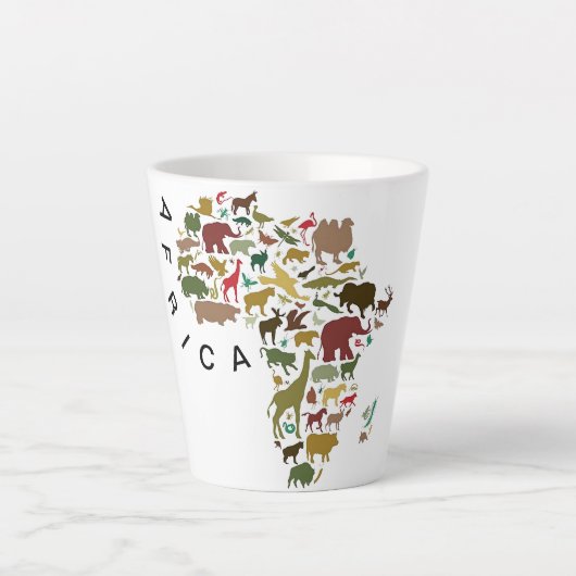 アフリカ12OZ カフェラテマグ (正面)