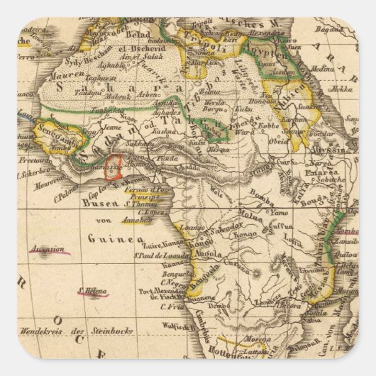 アフリカ16 スクエアシール (正面)