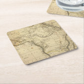 アフリカ17 スクエアペーパーコースター (アングル)