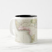アフリカ1821年の地図 ツートーンマグカップ (正面左)