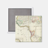 アフリカ2インセットマップが刻まれた地図 マグネット (正面/裏面)
