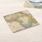 アフリカ27 スクエアペーパーコースター (アングル)