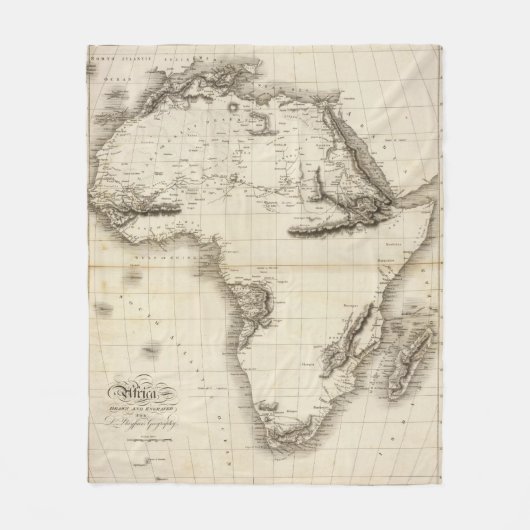 アフリカ39 フリースブランケット (正面)