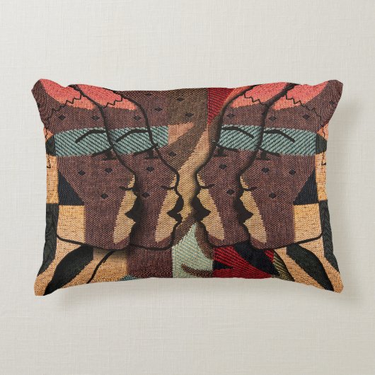 アフリカ3Dタペストリー アクセントクッション (正面)