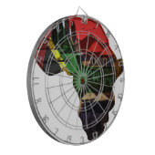 アフリカ：すべての伝統的な色の故郷 ダーツボード (正面左)