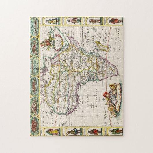 アフリカ|の新星アフリカの地図 ジグソーパズル (縦)